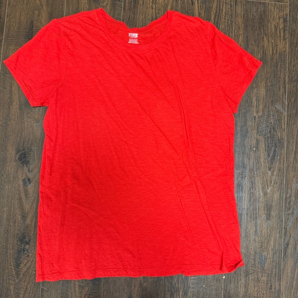 Victoria's Secret Tops - Victoria’s Secret Pink Red T-Shirt